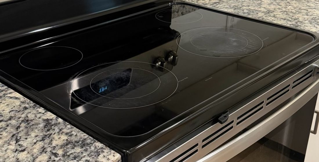 Glass cooktop clean after